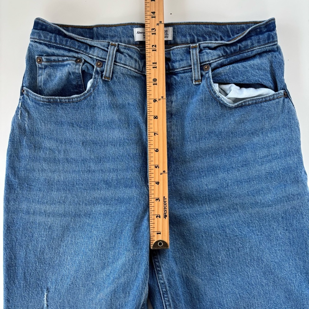 Abercrombie & Fitch Women's Curve Love Ultra High Rise 90s Straight Jean 10/30 - Picture 9 of 10